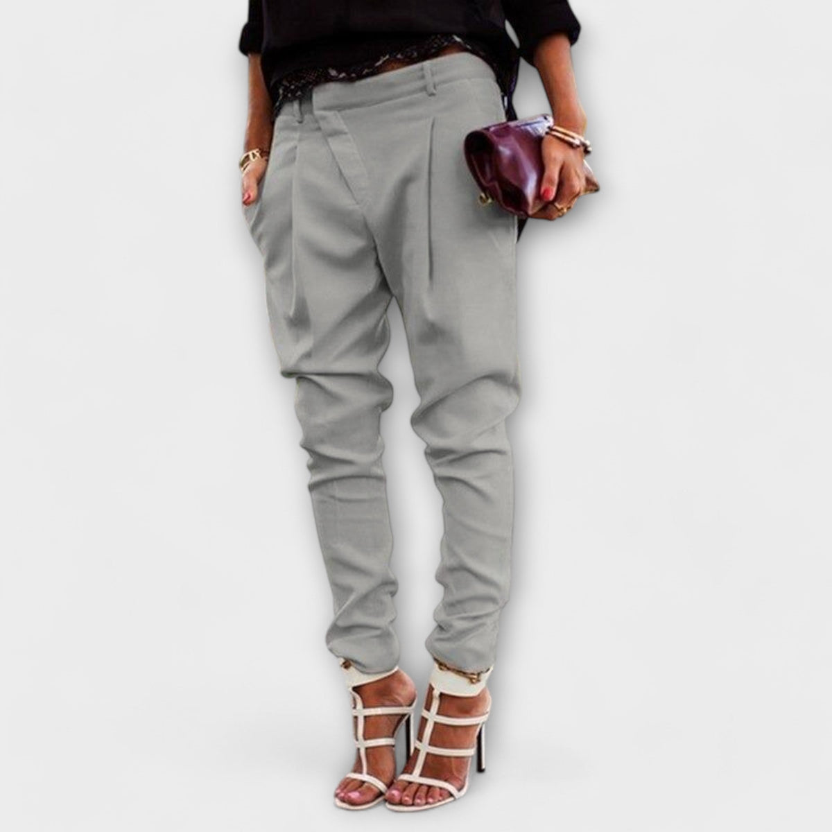 Mira - Pantalones elegantes de cintura alta