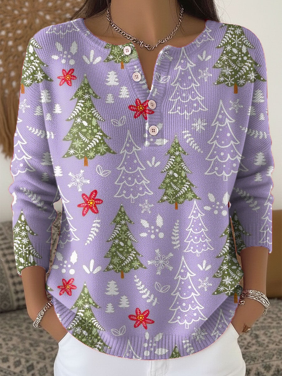 Edith Jersey de Navidad con Botones