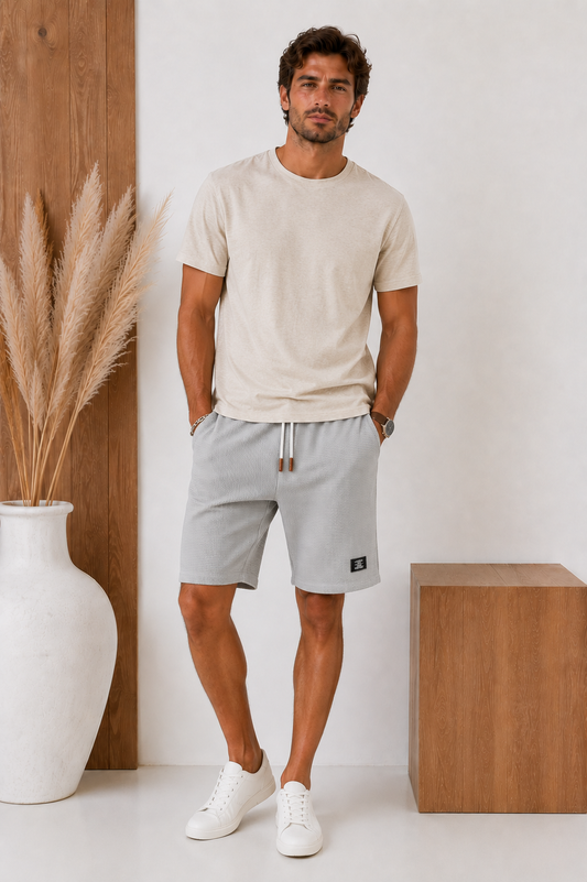 AUKAKE | BERMUDAS CAPRI WAFFLE