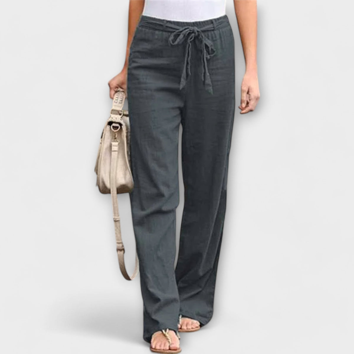 Loreen - Pantalones ligeros de lino