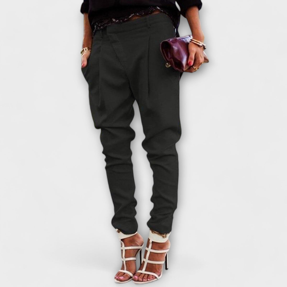 Mira - Pantalones elegantes de cintura alta