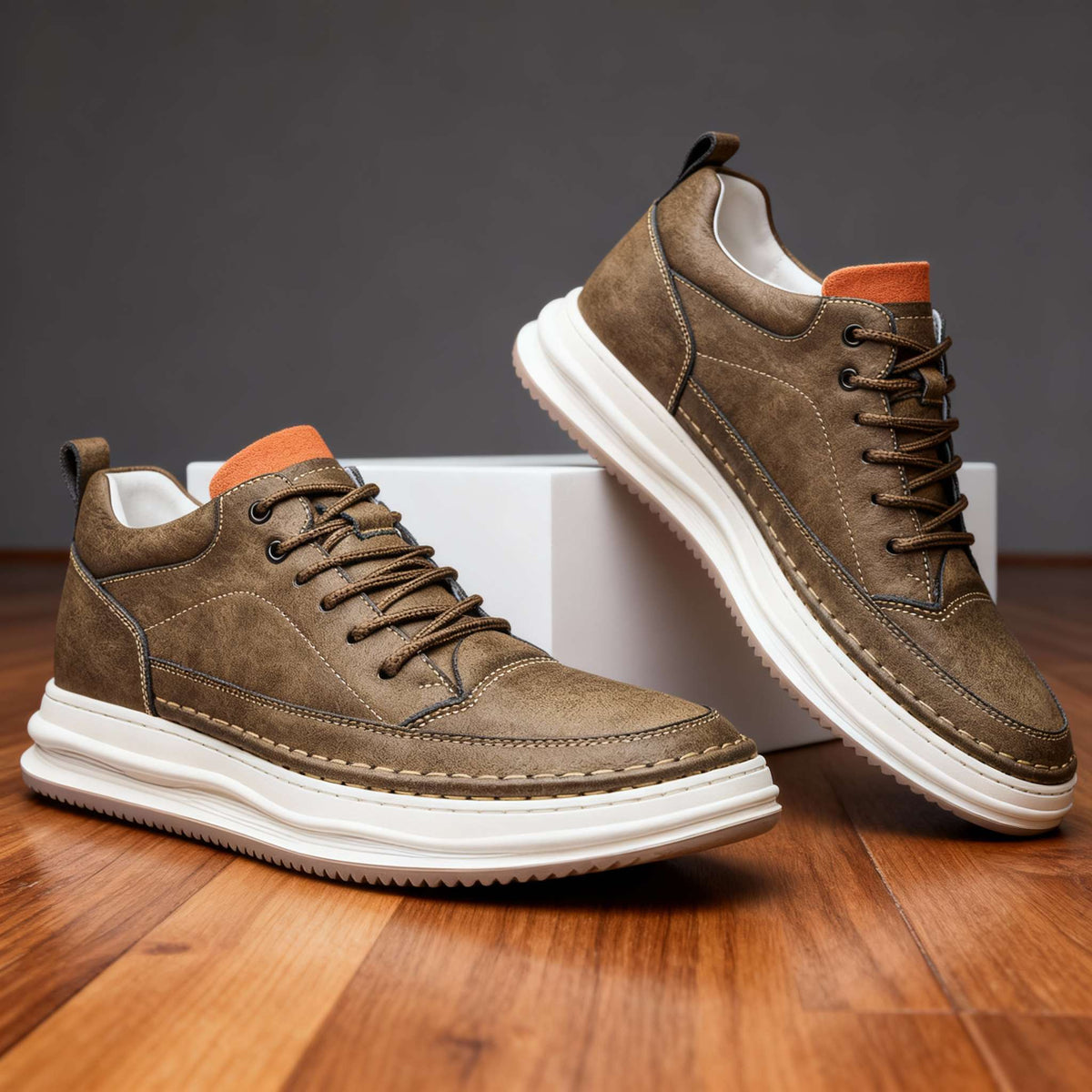 Roberto | Zapatillas de cuero sintético
