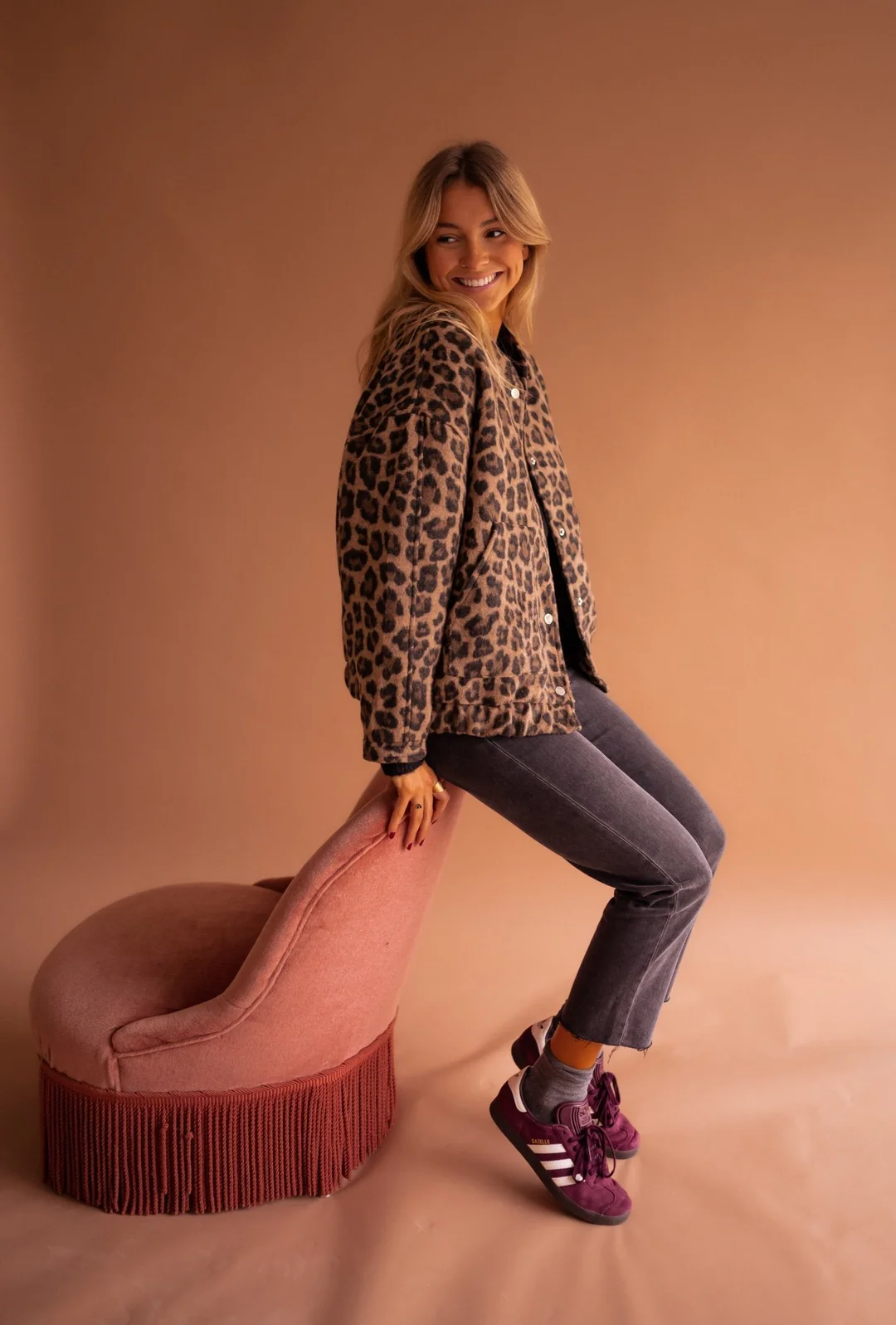 Charlene Chaqueta de Otoño Elegante